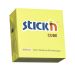 Cub autoadeziv 76x76 mm Stick'n - galben neon (400 file/buc)