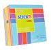 Cub autoadeziv 76x76 mm Stick'n - 5 culori asortate: alb, galben, orange, verde, albastru (400 file/buc)