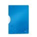Dosar din plastic cu clema pivotanta Leitz Wow ColorClip - albastru metalizat