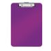 Clipboard simplu A4 plastic Leitz Wow - mov metalizat