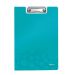 Clipboard dublu A4 plastifiat Leitz Wow - turquoise metalizat