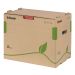 Container pt. arhivare Esselte Eco din carton natur - capacitate 5 bibliorafturi (75mm)