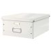 Cutie de depozitare din carton Leitz Click & Store mare - 369x200x482 mm - alb