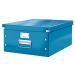 Cutie de depozitare din carton Leitz Click & Store mare - 369x200x482 mm - albastru