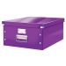 Cutie de depozitare din carton Leitz Click & Store mare - 369x200x482 mm - mov