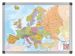 Harta politica a Europei, magnetica, cu rama din aluminiu Bi-Office - 90x120 cm