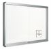 Avizier magnetic cu cheita, geam protector, usi glisante si rama din aluminiu Bi-Office - 926x967 mm 