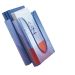 Set 4 tavite verticale plastic Leitz Presenter - albastru transparent