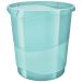 Cos din plastic pt. hartii Esselte Colour'Ice - 14l, albastru