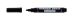 Permanent marker Centropen 8566 - varf rotund, negru