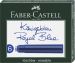 Patroane scurte cu cerneala Faber Castell - albastra (6 buc/cut)