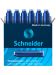 Patroane scurte cu cerneala Schneider - albastra (6 buc/cut)