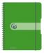 Caiet A5 cu spirala, coperti din plastic Herlitz - matematica, verde (80 file)